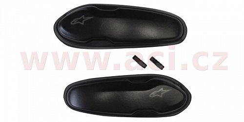 slidery špičky pro boty Supertech R/SMX PLUS/SMX-6/SMX S a SMX-1 R, ALPINESTARS - Itálie (černé, plast, pár)